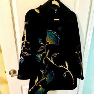 CoVelo pea coat with beautiful embroidery